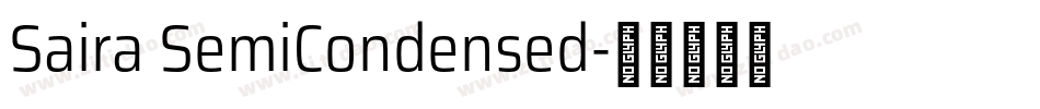 Saira SemiCondensed字体转换